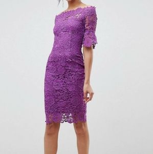 Paper dolls midi dress purple